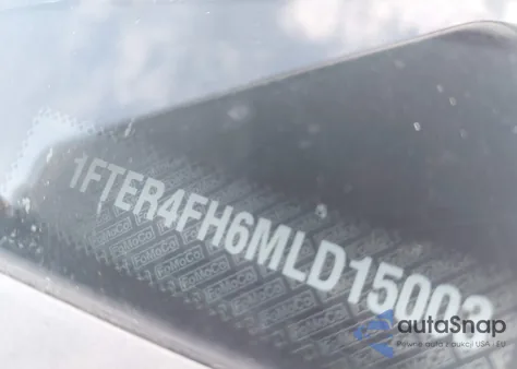 2021 Ford Ranger Lariat from USA, damaged, VIN 1FTER4FH6MLD15003